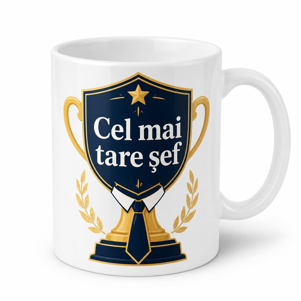 Cană cadou pentru șef – Cel mai tare șef